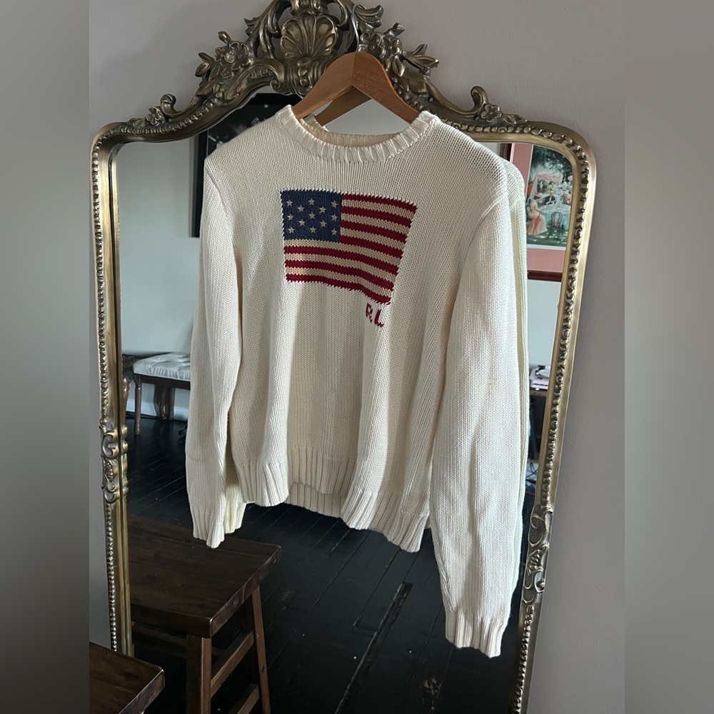 Ralph Lauren American Flag Sweater